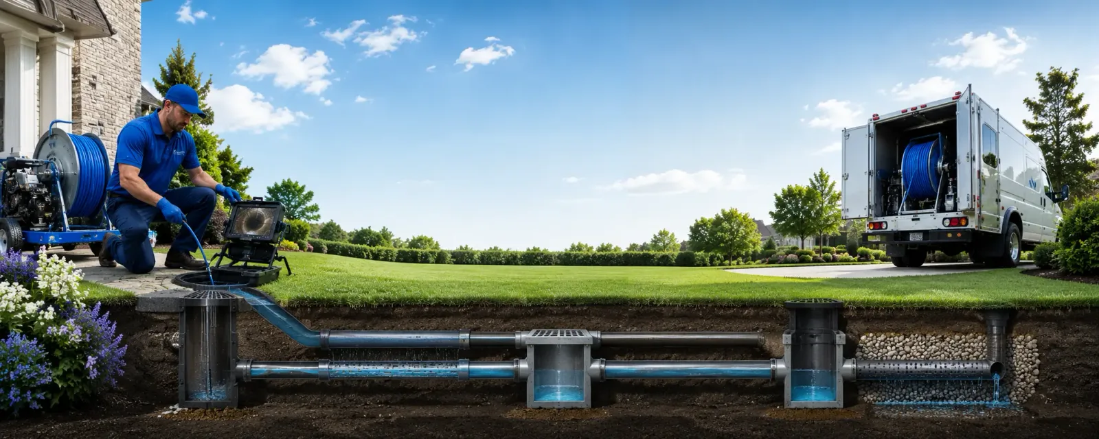 Outdoor drain cleaning information for Sandyville, WV